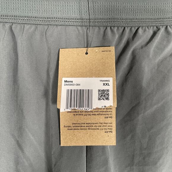 2XL XXL Nike Pro Flex Vent Max 8" Shorts Training Dri-FIT DM5950-084 Gray Men - Picture 2 of 9